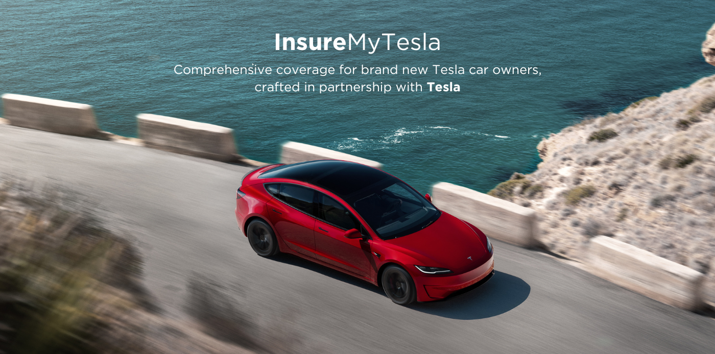 InsureMyTesla, comprehensive coverage for brand new tesla car owners crafted in partnerships with Tesla