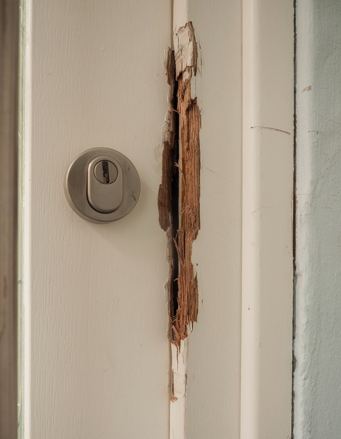 Damaged door