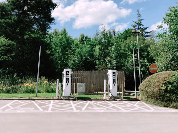 Charging station for electric cars